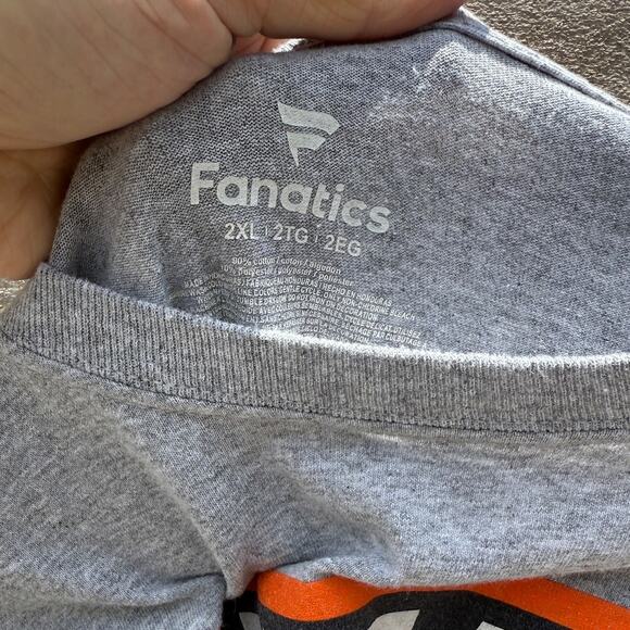 Chicago Bears NFL Football long sleeve gray Fanatics t-shirt Size 2XL - Picture 3 of 5